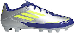 adidas F50 Club FG/MG Ghete Fotbal cu crampoane Argintii