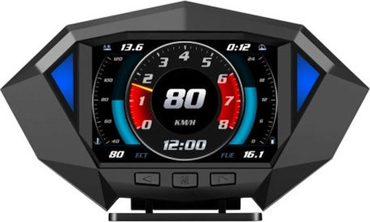 P1 3.5 Inch Car OBD2 GPS HUD Head Up System Smart Display Digital Speedometer Gauge