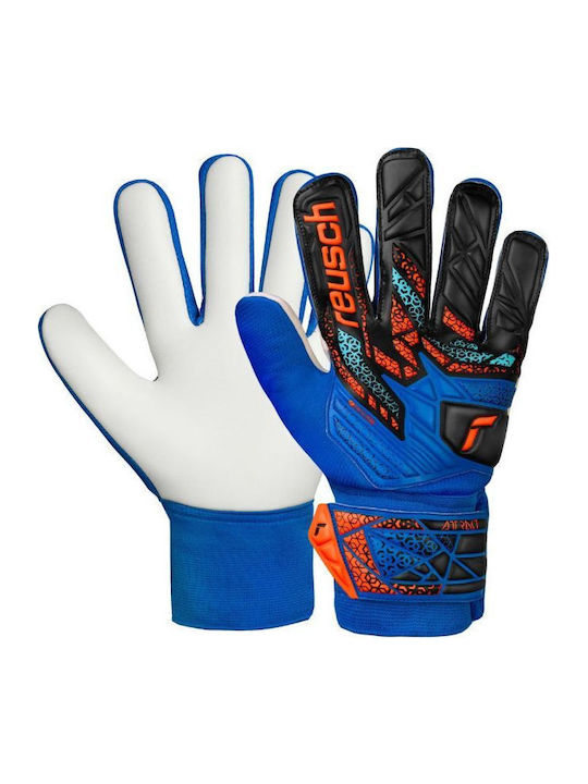 Reusch Attrakt Starter Solid Kids Goalkeeper Gloves Blue
