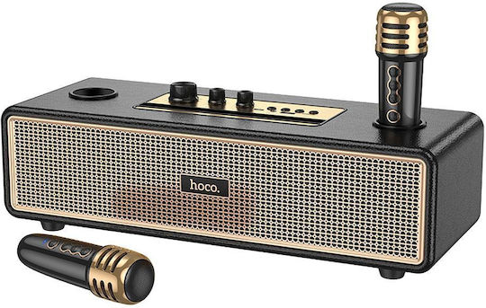 Hoco Karaoke Speaker With Wireless Microphones BS63 Gold