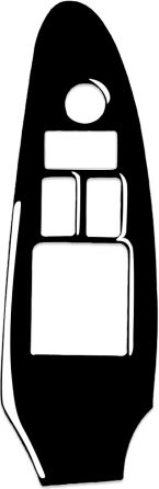 Nissan 370z Z34 2009 Autocolant Decorativ pentru Panoul de Ridicare al Ușii din Stânga Șoferului Mișcare Stânga Negru