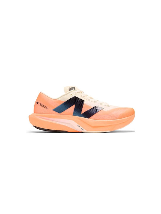 Rebel V4 Ανδρικά Αθλητικά Παπούτσια Running Hot Mango / Angora / Black