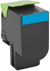Lexmark 80c2sc0 Premium Συμβατό Τόνερ Cyan 802sc 2.000 Σελίδες Cx310 Cx410 Cx510 Lexmark Cx Series Cx410de Cx410dte Cx410e Cx510de Cx510dew Cx510dhe Cx510dthe Cx310n Cx310dn Pq 80c2sc0 802sc