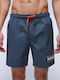 V-box Men's Blue Swim Shorts with Prints