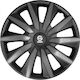 Sparco Set Capace De Roți Auto 4 Bucăți 16 Negru