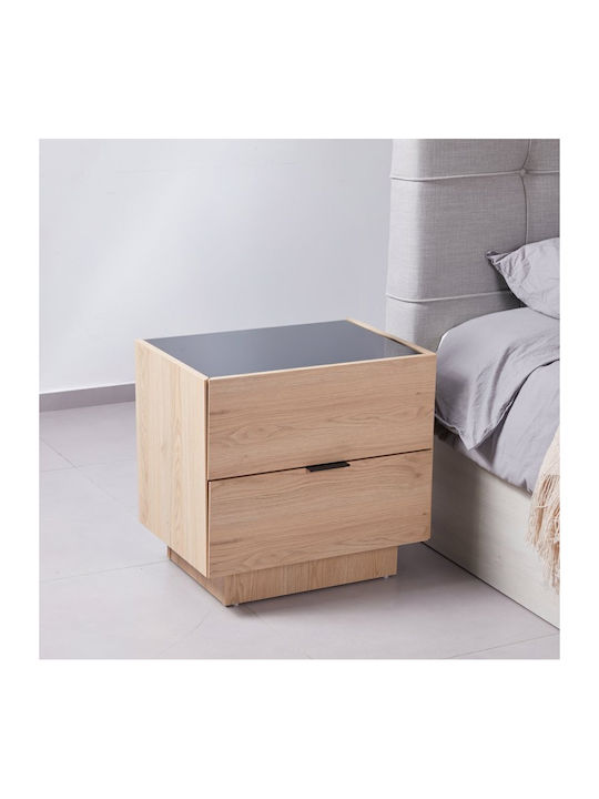 Nachttisch Cubius Beige 58x39x54.2cm