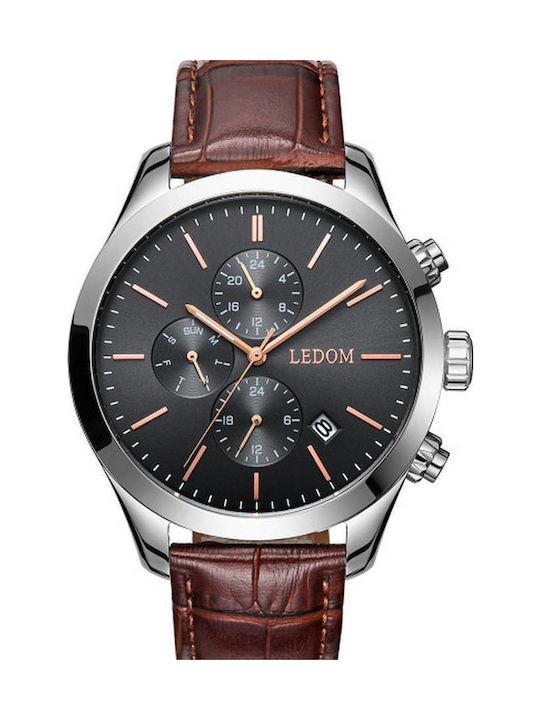 Le Dom Watch Battery with Leather Strap