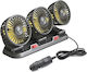 Triple Car Fan 12V