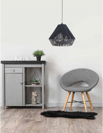 ArkoLight Pendant Light Gray with Socket E27 40x40cm
