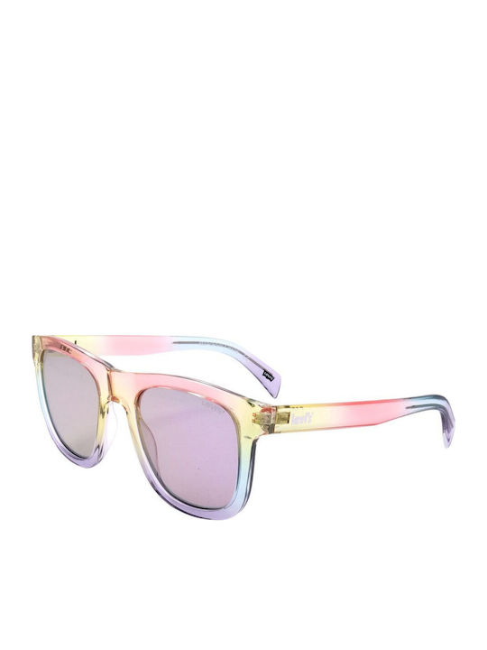 Levi's Unisex Sunglasses with Pink Plastic Fram...
