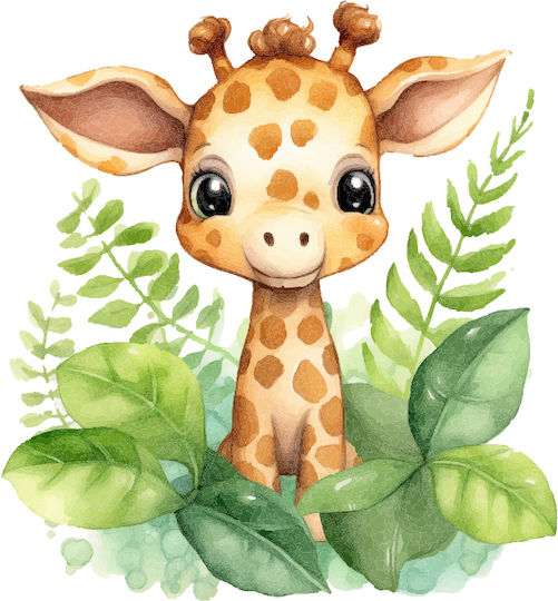 Little Giraffe 21x30cm