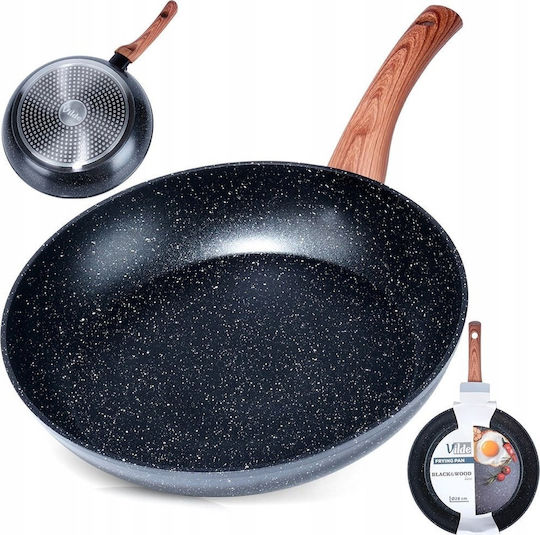 Vilde Tigaie Antiaderență Acoperire Granit Granitica 28cm Negru