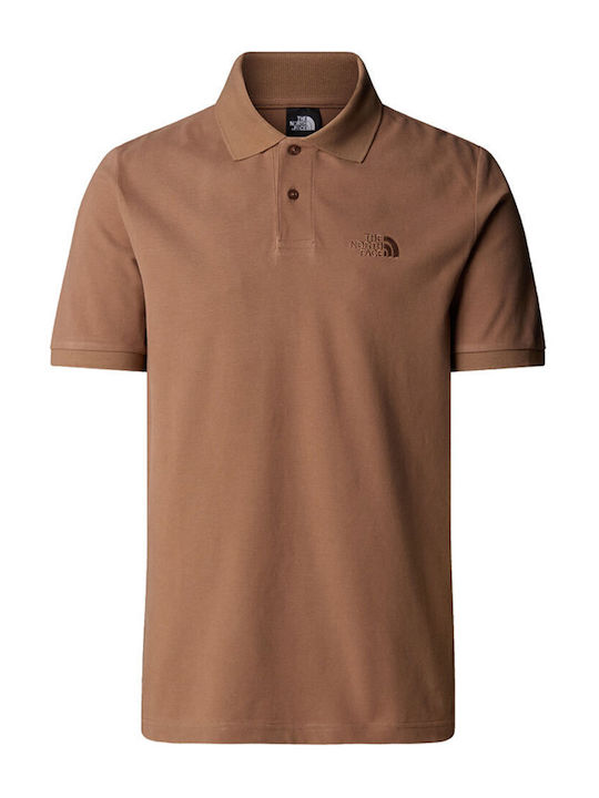 The North Face Polo Μπλούζα Κοντομάνικη Καφέ
