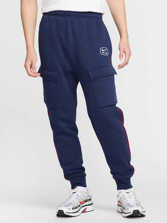 nike sweatpants dark blue