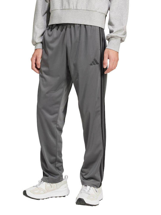 adidas 3-Stripes Tricot Sweatpants Open Grey