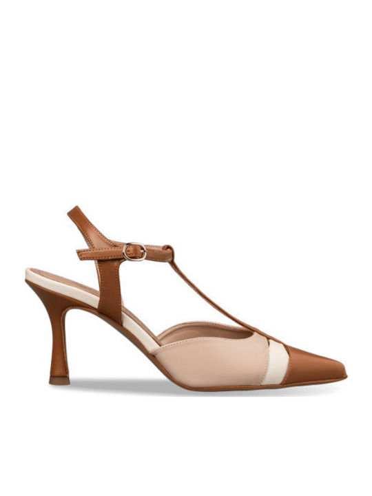 Envie Shoes Pumps mit Riemchen Braun