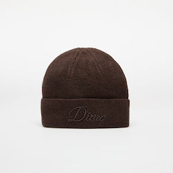 Dime Beanie Unisex Căciulă Tricotat în culoarea Maro
