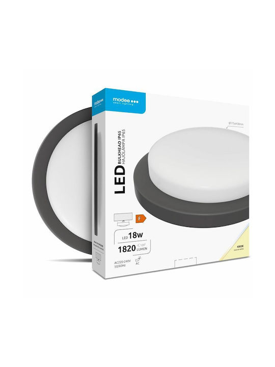 Modee Lighting Plafonieră de Exterior cu LED Integrat în Culoare Negru ML-BH4000K18WR-B