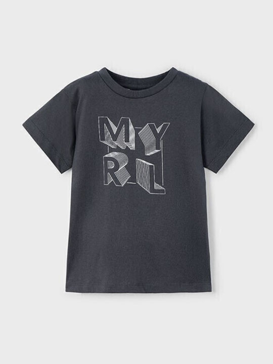Mayoral Παιδικό T-shirt Ανθρακί Basic