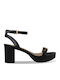 Leder Sandalen Schwarz