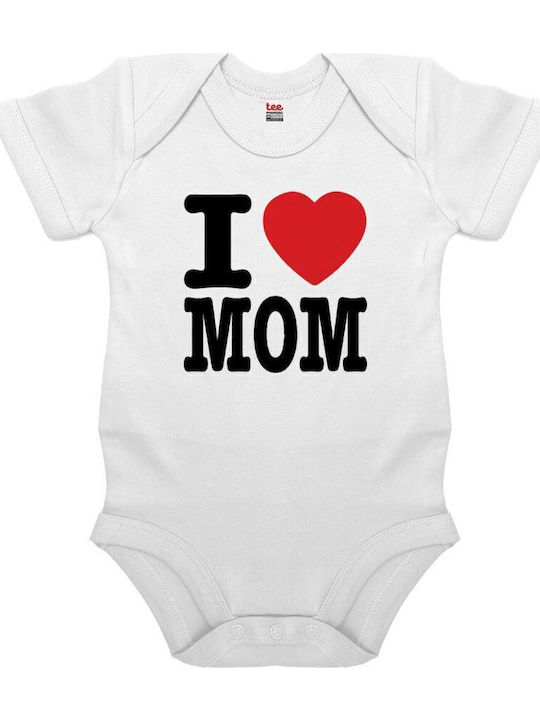 Koupakoupa I Love Mom Short-Sleeved White