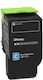 Съвместима рециклирана синя тонер касета Lexmark C Mc 2325 2425 2535 2640 C2320c0 1k