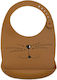 Trois Kilos Sept Waterproof Bib Silicone with Button & Pocket Camel for 4 m+