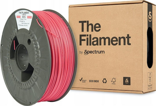 Spectrum PETG 3D Printer Filament 1.75mm Strawberry Pink 1kg 1τμχ (Spool)