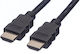 Value Ъгъл Кабел HDMI мъжки - HDMI мъжки 2м Черен
