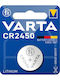 Varta Μπαταρία Λιθίου Ρολογιών CR2450 3V 1τμχ