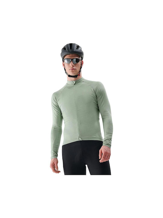 4F Functional Long Sleeves Cycling Jersey Green