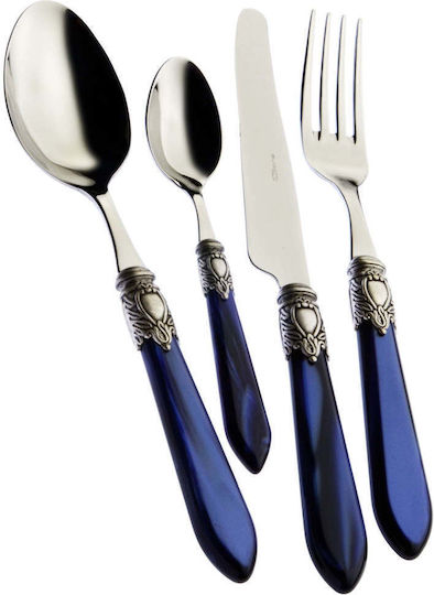 Casa Bugatti Oxford Old-silver Σετ Μαχαιροπίρουνα 24τμχ