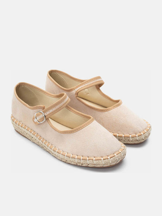 Luigi Damen Espadrilles in Beige Farbe