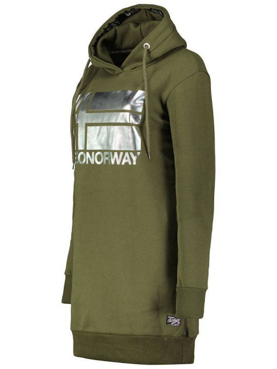 Geographical Norway Lang Damen Sweatshirt Kapuz...