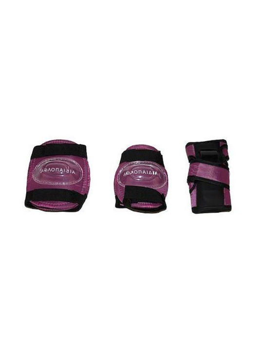 Athlopaidia Kinder Knieschützer für Rollers Rosa
