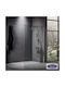 Devon Iwis Walk-in Shower Screen for Shower with Sliding Door 67-69x185cm Chrome