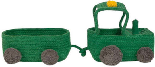 Lorena Canals Kinder Aufbewahrungskorb aus Stoff Grün 35x15x15cm 1Stück
