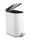 Sidirela Plastic Bathroom Basket Soft Close 5lt White