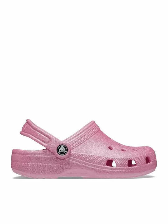 Classic Glitter Clog Παιδικά Ανατομικά Σαμπό Θαλάσσης Ροζ