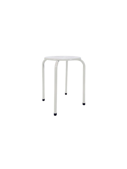 Stool For Living Room White 30x30x45cm