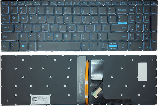 Laptop Keyboard Lenovo Ideapad L340-15irh Gaming Series Blue Backlit Ap1b4000100 OEM Code 40486usbluebl