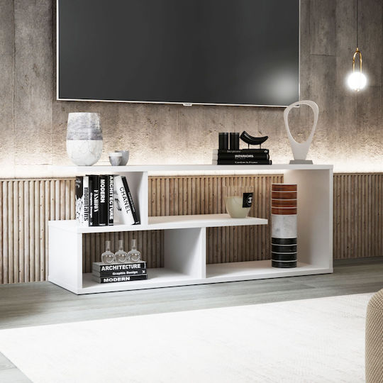 TV-Ständer Eden Weiß M100xP29.6xH40cm