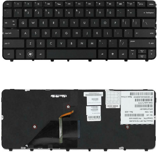 Πληκτρολόγιο Laptop Keyboard Hp Folio 13 13-1000en Backlit 7j1570 673656-001 Mp-11g13usj698 Pk130mw1a00 Κωδ.40519usbacklit