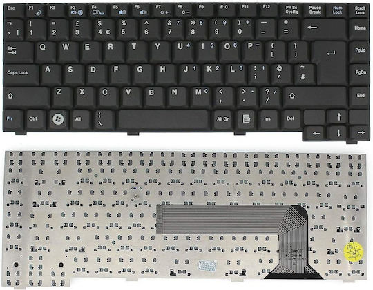 Laptop Keyboard Fujitsu Siemens Amilo Li 1818 Li 1818 Li 1820 Li 1820 Li1818 Li1820 Advent 9215 9515 9615 9617 Series Replacement Part Number 71gl70074-20 71gl70074-00 Mp-02686d0-360il Code 40084uk
