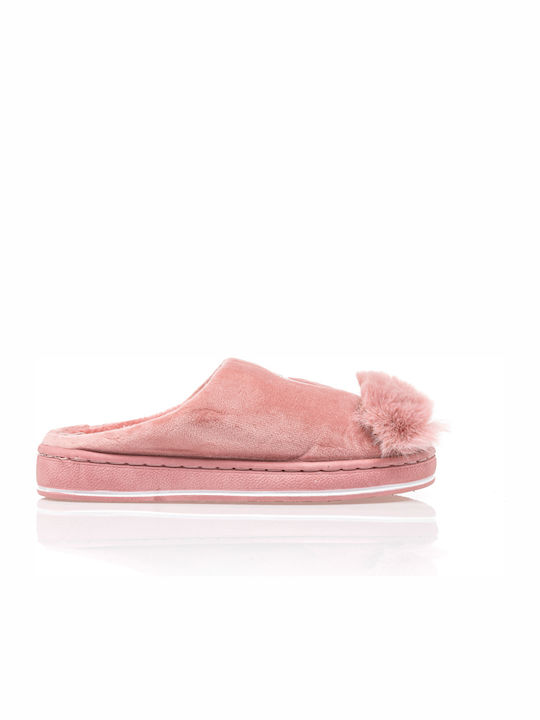 Tsoukalas Flamingo Зимни Дамски Чехли с Кожа Бежов