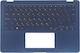 Greek Laptop Keyboard Palmrest Asus Zenbook Flip S Ux370 Ux370ua Ux370uaf Ux370uar Gr Backlit Dark Blue Code 40644grblueblpalm