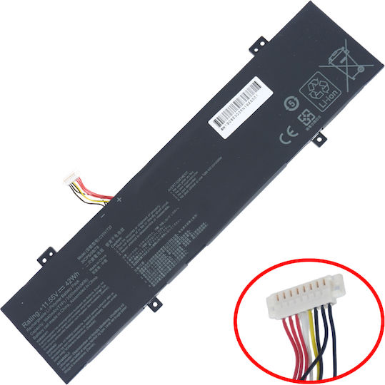 Laptop-Akku Asus Vivobook Flip 14 Tp412fa Vivobook Flip 14 Tp412fa-db34t Xb56t C31n1733 0b200-02970100 Code 1-bat0476
