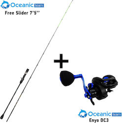 Oceanic Free Slider 7’5’’ + Oceanic Team for Tai Rubber 2.26m with Mechanism 60-180gr CO.TAIRAB5 Oceanic Free Slider 7’5’’ + Oceanic Team for Tai Rubber 2.26m with Mechanism 60-180gr CO.TAIRAB5