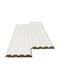 MDF Paneel 3D Lamellen 802040 Wave St 16 119 2750mm Weiß Newplan