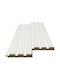 MDF Panel 3D Lamellen 502040 Beat St 16 119 2750mm Weiß Newplan